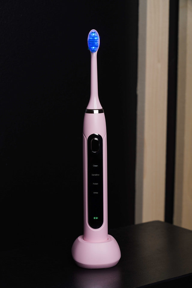 Str8 Pink LED Electric Whitening Toothbrush str8oralcare